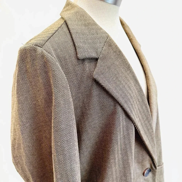 NWT CROFT & BARROW Women Long Sleeve One Button Brown Blazer Jacket Size PXL - Picture 4 of 14
